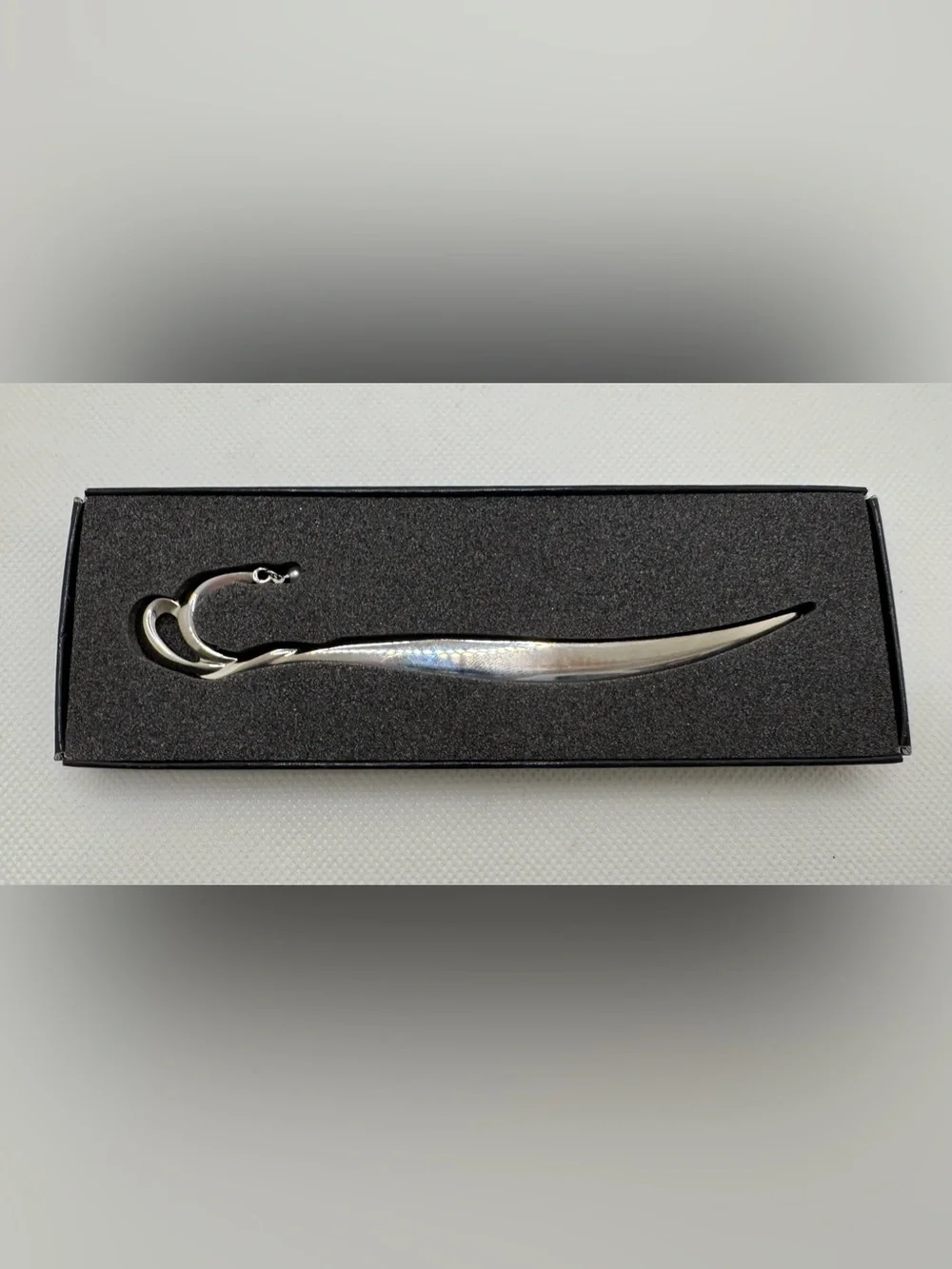 Mikimoto Silver Tone Bookmark with Pearl